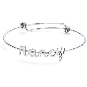 ✨NANCY SILVER ADJUSTABLE NAME BRACELET  *NWT*